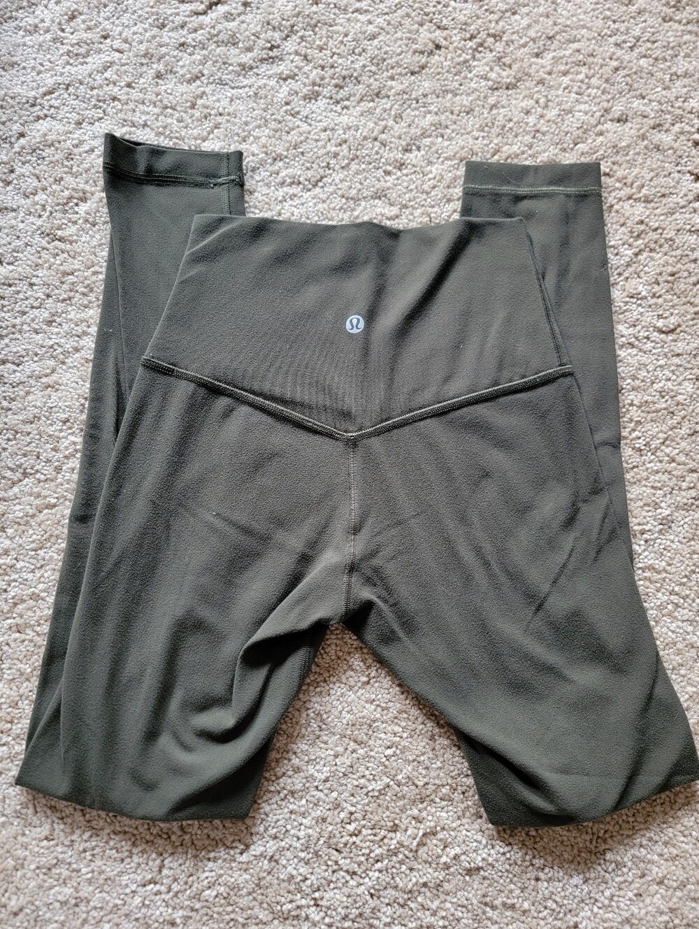 Lululemon Athletica Leggings Green Gym Casual Comfy